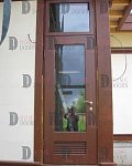 Дверь со стеклом в котельную